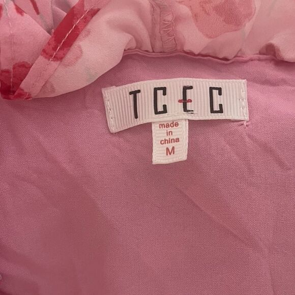 TCEC PINK FLORAL DRESS SIZE MEDIUM RARE - Picture 10 of 16